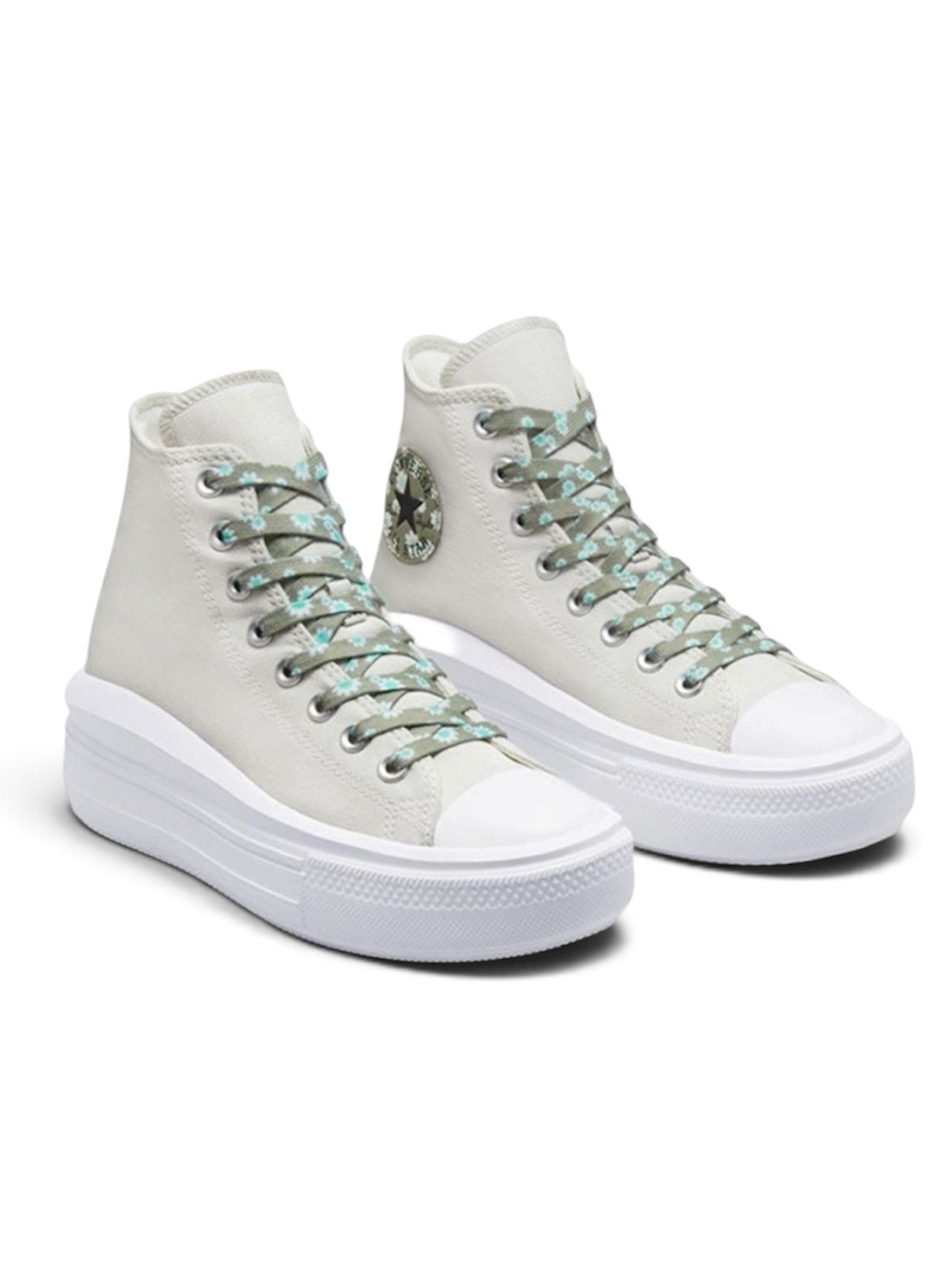 Converse CTAS Move Platform Hi-Top in 'Gray Green' Women’s Sz 9